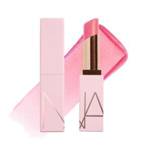 NEW NARS Afterglow Lip Balm color orgasm 777 peachy pink with gold shimmer